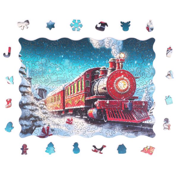 Puzzle drewniane - Christmas  - Świąteczny pociąg - 200 el. - obrazek 8