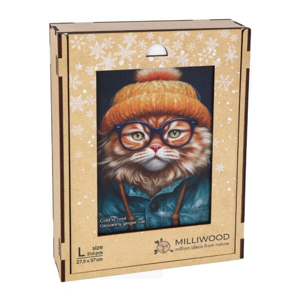 Wooden puzzle - Cold is cool - Giovanny Ginger Cat - Image 4