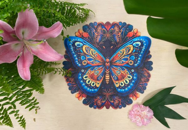 Puzzle drewniane - Peace and Harmony - Motyl - 206 el. - obrazek 3