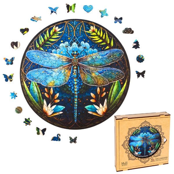 Puzzle drewniane - Peace and harmony - Ważka - 206 el. - obrazek 7