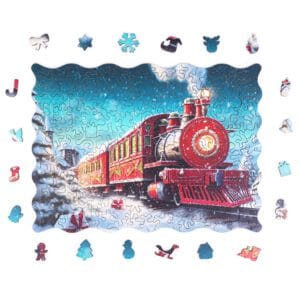 Wooden puzzle - Christmas Time - Christmas Train - 200 el.