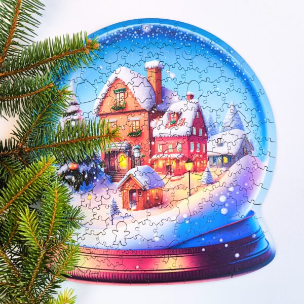 Puzzle drewniane - Christmas - Kula Śnieżna - 200 el. - obrazek 2