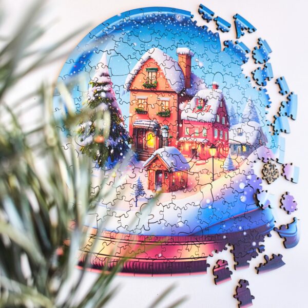 Puzzle drewniane - Christmas - Kula Śnieżna - 200 el. - obrazek 11