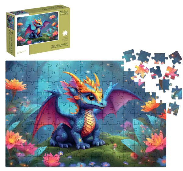 Wooden puzzle - Secret stories - Dragon - 150 el.