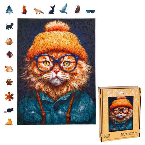 Wooden puzzle - Cold is cool - Giovanny Ginger Cat - Image 5