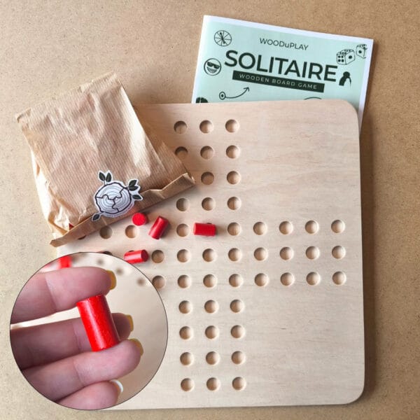 Wooden Game – WOODuPLAY – Solitaire - Image 3