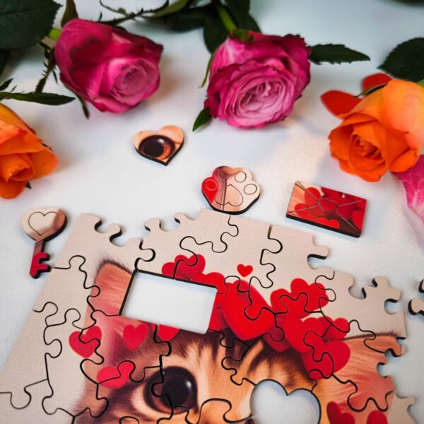 Wooden Puzzle Milliwood - Celebrating - Kitty full of love 24x20 50 pcs. - Image 7